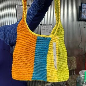 Urban Outfitters Crotched Multi Colored Purse